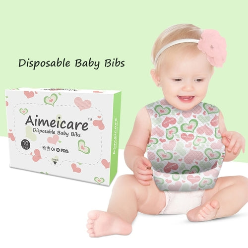 10pcs Disposable Baby Bibs