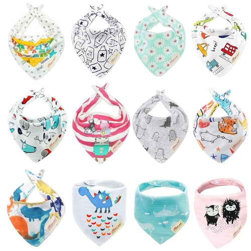Baby Bibs Cotton Baby Feeding Apron Triangle Cute