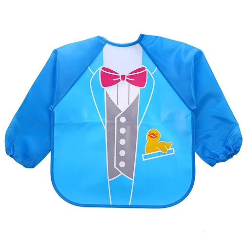 Cute Baby Bibs Waterproof Long Sleeve Apron